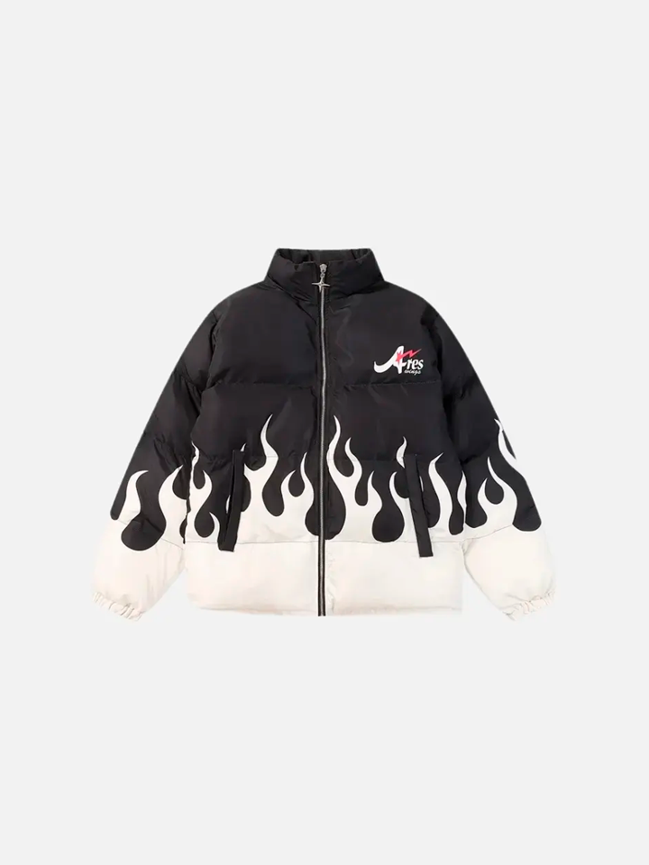 Jaqueta Puffer Gola Alta 'zok Ares Fire'