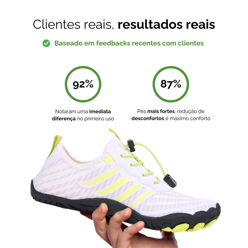 Sapato Tecnológico Zok Max - Conforto extremo, Leve, Barefoot e Ortopédico