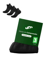Meias tecnológicas de compressão Unissex - 3 Pares