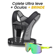 KIT Performance + Óculos Esportivo UV + Colete Ultraleve