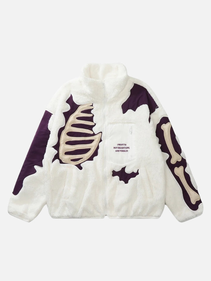 Jaqueta Masculina Zok Chest de Gola Alta Peluciada