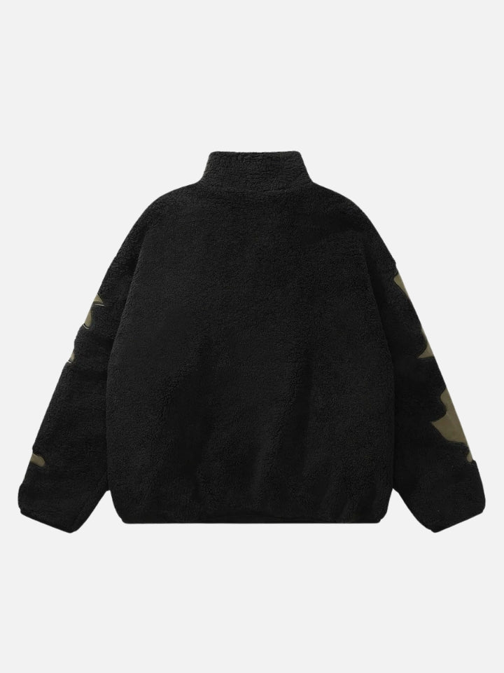 Jaqueta Masculina Zok Chest de Gola Alta Peluciada