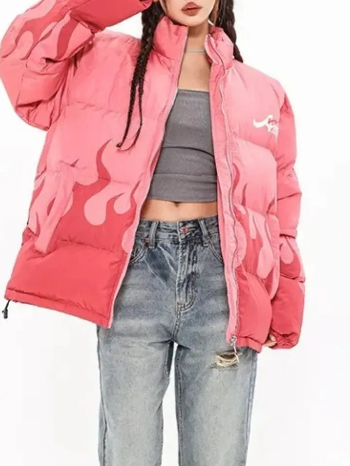 Jaqueta Puffer Gola Alta 'zok Ares Fire'