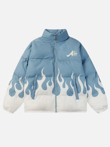 Jaqueta Puffer Gola Alta 'Ares Fire'