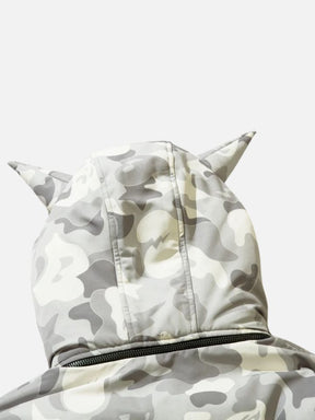 Jaqueta Puffer com Capuz 'Street Cat'