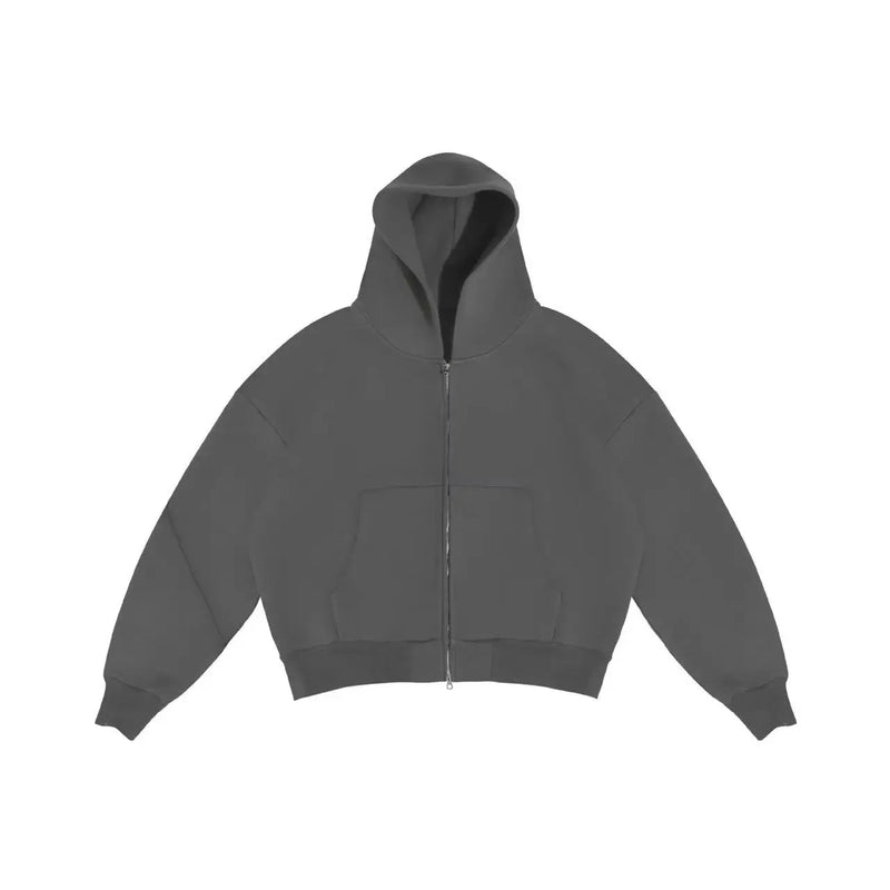 Sweatshirt Fleece Dark gray zipper