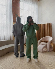 Green hoodie