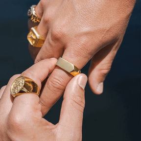Anel Bullet Banhado a Ouro 18k