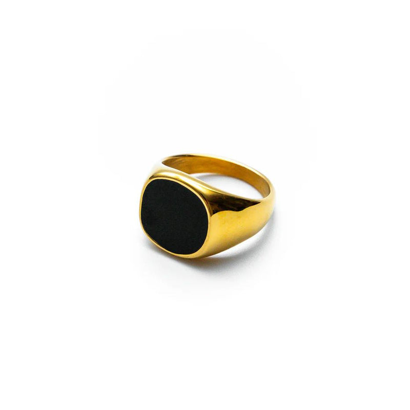 Anel Comander Banhado Ouro 18k
