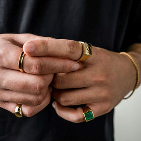 Anel Executive Banhado a Ouro 18k