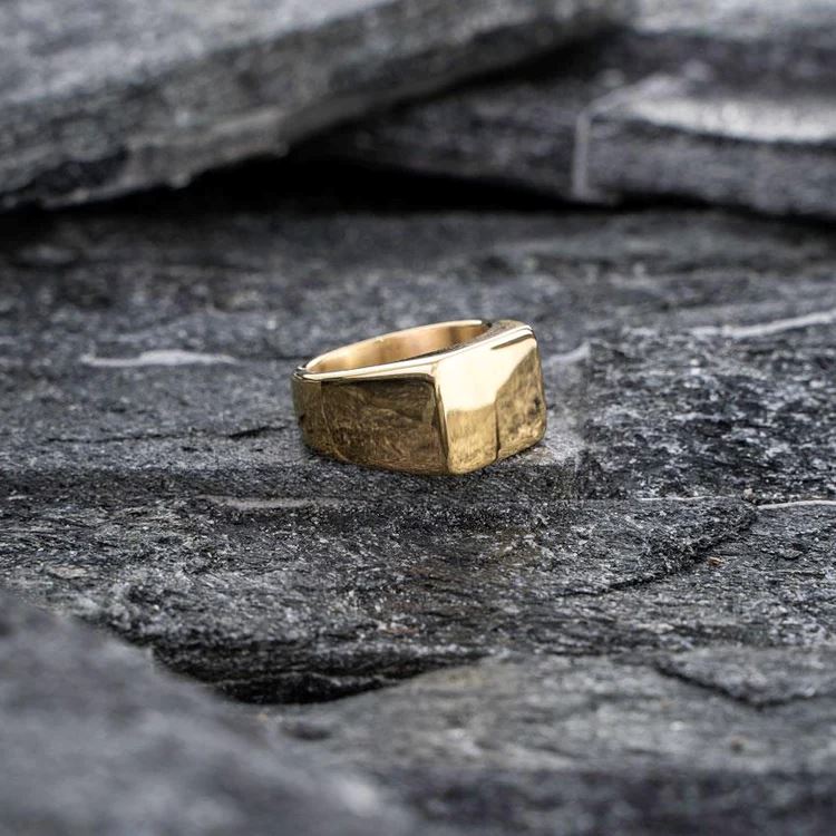 Anel Executive Banhado a Ouro 18k