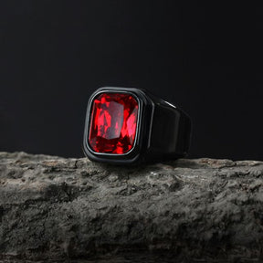 Anel Prince Black and Red