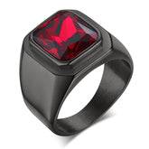 Anel Prince Black and Red