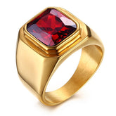Anel Prince Gold and Red