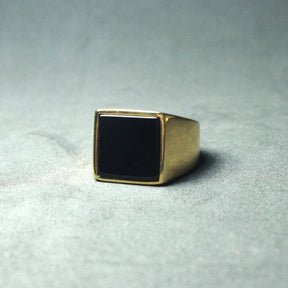 Anel Quadri Banhado a Ouro 18k