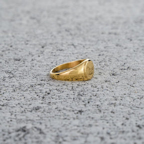 Anel sinete Gold Banhado a Ouro 18k