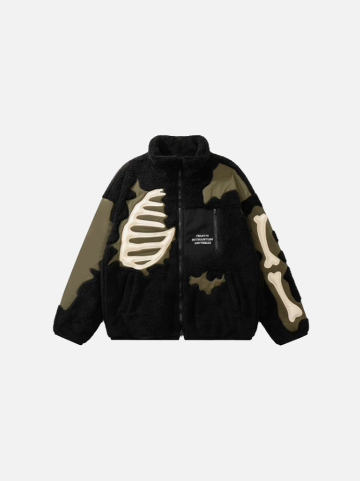 Jaqueta Masculina Zok Chest de Gola Alta Peluciada