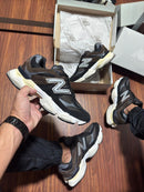 Tênis New Balance 9060 Couro - Preto/Marrom